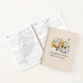 秋秋かぼちゃヒマワリ綿レシピ本 ノートブック (内部)