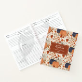 秋秋かぼちゃ山花感謝祭レシピ ノートブック (内部)