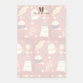 秋秋かわいい不気味幽霊 ポストイット (正面)