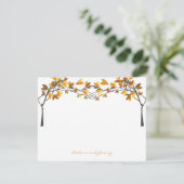 秋秋のお気に入りラブツリー結婚の感謝 サンキューカード (スタンド正面)