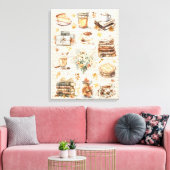 秋秋のお気に入り必需品の美学 キャンバスプリント (インサイチュ (リビング))