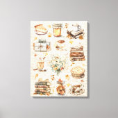 秋秋のお気に入り必需品の美学 キャンバスプリント (正面)