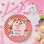 秋秋のアップルピックブロンド誕生日パーティー ペーパープレート (パーティー)