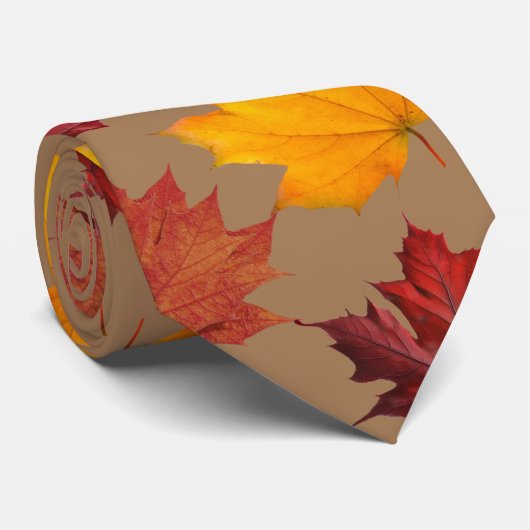 秋秋のカエデ葉ル ネクタイ (ロール)