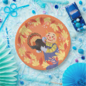 秋秋のカカクレクローとトルコ ペーパープレート (パーティー)