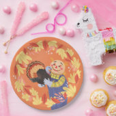 秋秋のカカクレクローとトルコ ペーパープレート (パーティー)