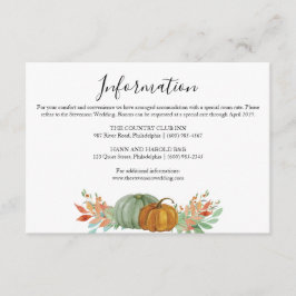 秋秋のカボチャ情報詳細結婚ズ エンクロージャーカード