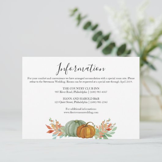 秋秋のカボチャ情報詳細結婚ズ エンクロージャーカード (スタンド正面)