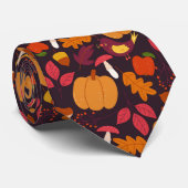 秋秋のカボチャ葉ズ ネクタイ (ロール)
