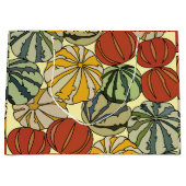 秋秋のカラフルかぼちゃ ラージペーパーバッグ (正面)