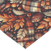 秋秋のプレイド離れズオレンジブラックベージュ ショートテーブルランナー (コーナー)