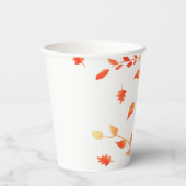 秋秋のリトルカボチャベビージャーシャワー葉 紙コップ (裏面)