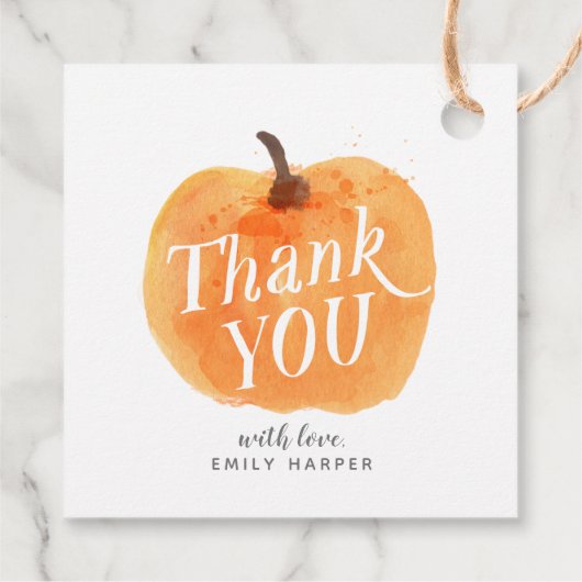 秋秋のリトルカボチャ両面ありがとう フェイバータグ (裏面)