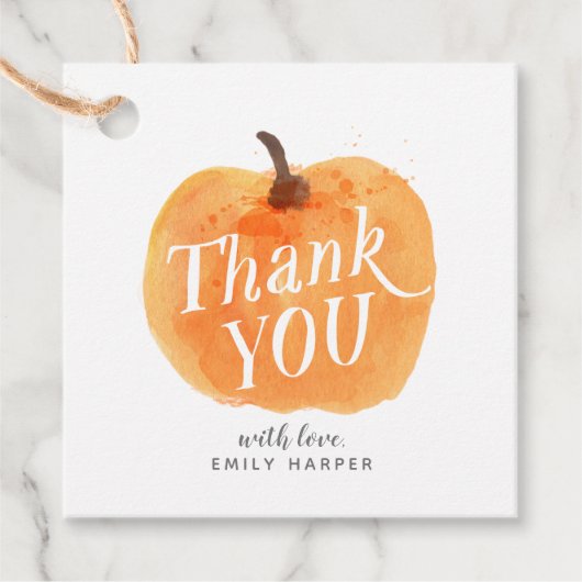 秋秋のリトルカボチャ両面ありがとう フェイバータグ (正面)