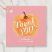 秋秋のリトルカボチャ両面ありがとう フェイバータグ (正面)