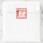 秋秋のリンゴ狩りアフリカ系アメリカ スクエアシール (バッグ)