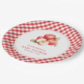 秋秋のリンゴ目の赤ちゃんシャワー ペーパープレート (アングル)