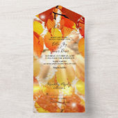 秋秋のリーフオールインワン結婚式招待状 オールインワン招待状 (内側)