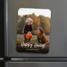 秋秋の写真シンプル書道ハッピーハーベスト