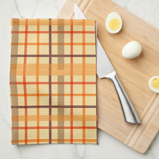 秋秋の収穫感謝祭かぼちゃスパイス キッチンタオル (四つ折り)