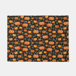 秋秋の収穫感謝祭かぼちゃスパイス ドアマット
