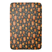 秋秋の収穫感謝祭かぼちゃスパイス バスマット (正面縦)