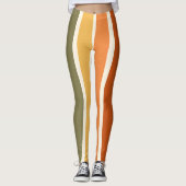 秋秋の収穫感謝祭の季節の葉の秋 レギンス (正面)