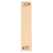 秋秋の収穫感謝祭テーブルランナー ショートテーブルランナー (正面)