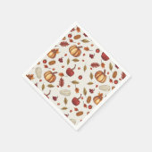 秋秋の収穫感謝祭ナプキンズ スタンダードカクテルナプキン (角)