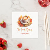 秋秋の完璧なブレンドカップルシャワー スタンダードカクテルナプキン (インサイチュ)