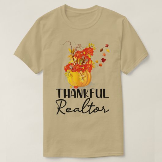 秋秋の実在不動産グラフィック感謝不動産仲介業者W Tシャツ (デザイン正面)