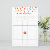 秋秋の小さなカボチャ赤ちゃんシャワービンゴゲーム (スタンド正面)