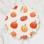 秋秋の感謝祭パーティー水の色カボチャ フェイバータグ (裏面)