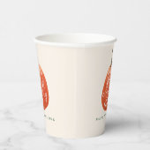 秋秋の感謝祭パーティー水の色カボチャ 紙コップ (右)