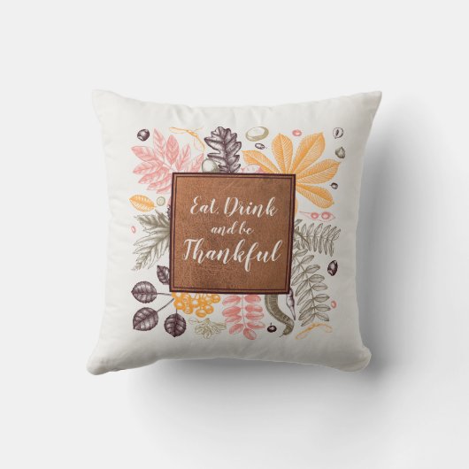 秋秋の感謝祭 クッション (裏面)