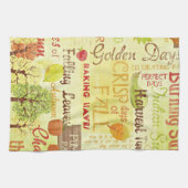 秋秋の日テーマキッチンタオル キッチンタオル (横)