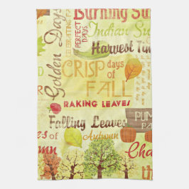 秋秋の日テーマキッチンタオル キッチンタオル