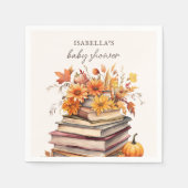 秋秋の本テーマ | 赤ちゃんシャワー スタンダードカクテルナプキン (正面)