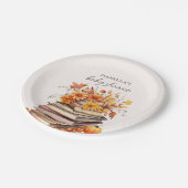 秋秋の本テーマ | 赤ちゃんシャワー ペーパープレート (アングル)