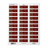 秋秋の格子模様離れオレンジ色の黒 ラベル (フルシート)