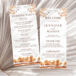 秋秋の森の木の離れ結婚式 プログラム