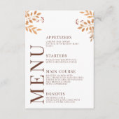 秋秋の森の木葉のメ結婚ニュー・カード エンクロージャーカード (正面)