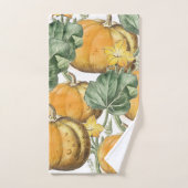 秋秋の水の色ヴィンテージカボチャ バスタオルセット (ハンドタオル)