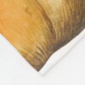 秋秋の水の色ヴィンテージカボチャ フリースブランケット (角)