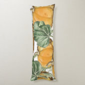 秋秋の水の色ヴィンテージカボチャ ボディピロー (裏面 (縦))