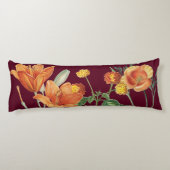 秋秋の水カラーオレンジフローラブルゴーニュ ボディピロー (裏面)