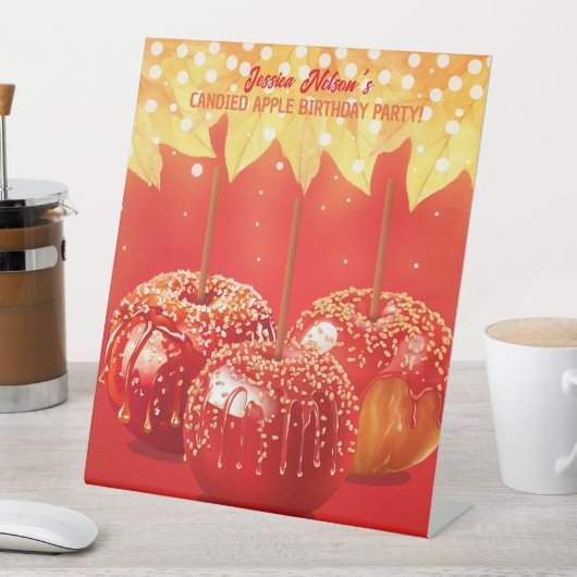秋秋の砂糖漬けアップルパーティー 台座サイン (インサイチュ)