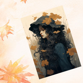 秋秋の秋のカエデ葉ルラブガール 薄葉紙