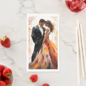 秋秋の結婚式カップルナ芸術的プキン (インサイチュ)