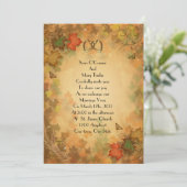 秋秋の結婚式招待状離れ 招待状 (スタンド正面)